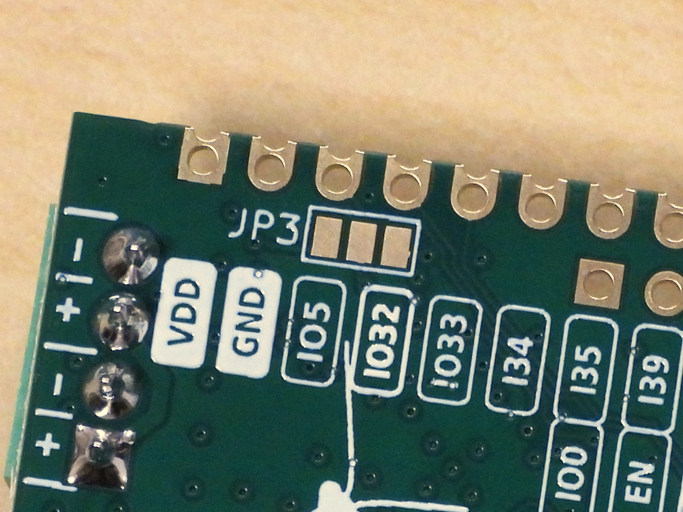 ManT1S bottom termination pads